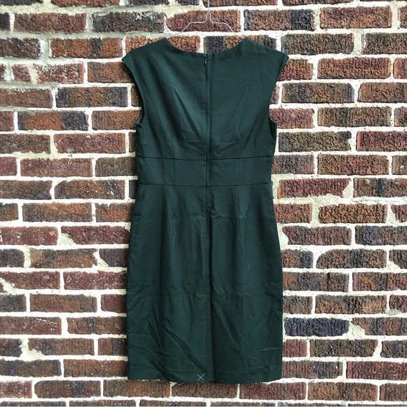NWT LOFT lined workwear dress (green) (size 4) - Picture 4 of 9